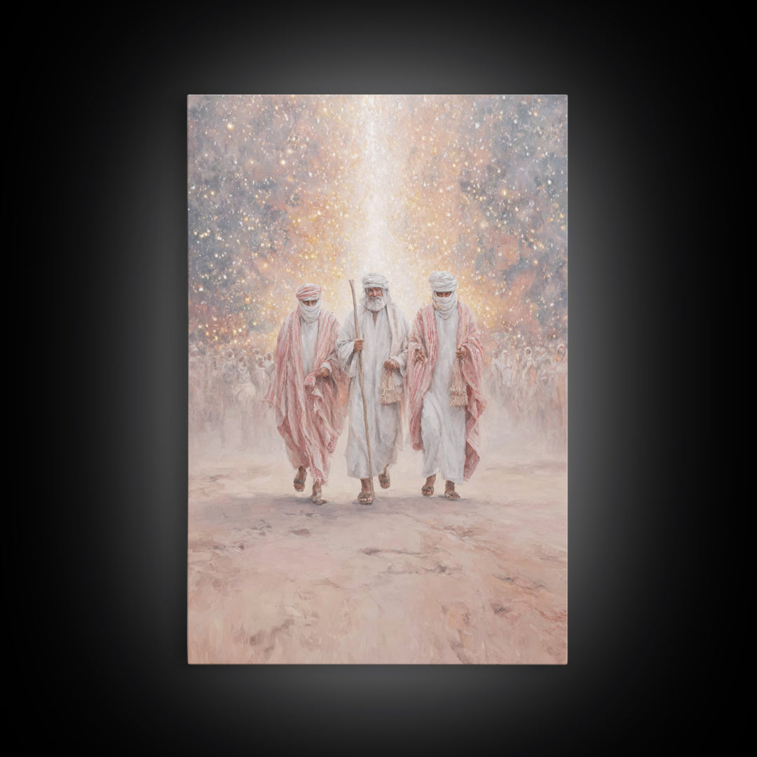 Desert Prophets – Framed Canvas Print – Christian Art Canvas – Christmas Art – Christian Wall Art – Christian Christmas Art – Jesus Paintin