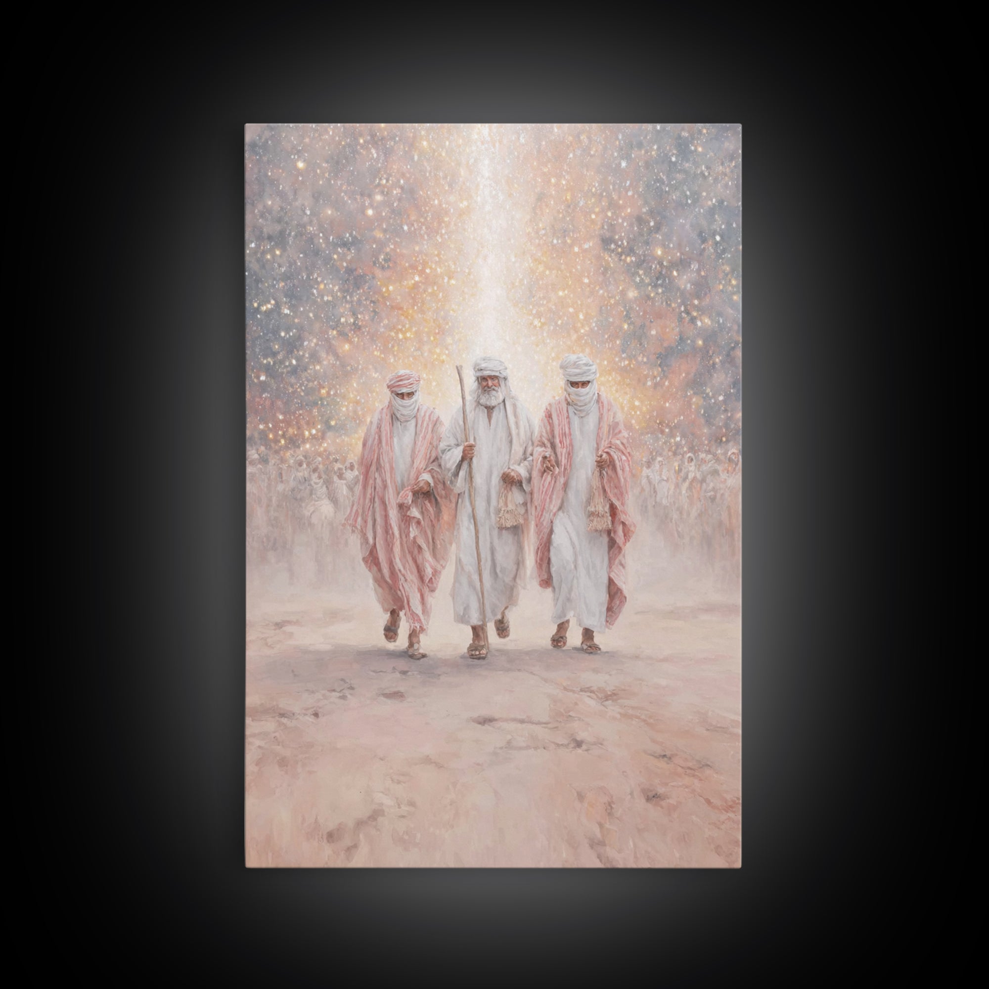 Desert Prophets – Framed Canvas Print – Christian Art Canvas – Christmas Art – Christian Wall Art – Christian Christmas Art – Jesus Paintin