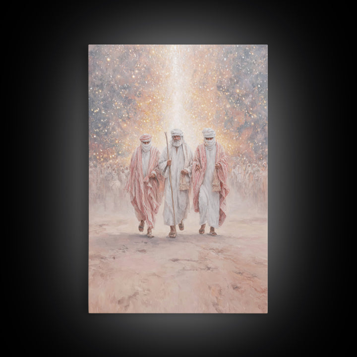 Desert Prophets – Framed Canvas Print – Christian Art Canvas – Christmas Art – Christian Wall Art – Christian Christmas Art – Jesus Paintin