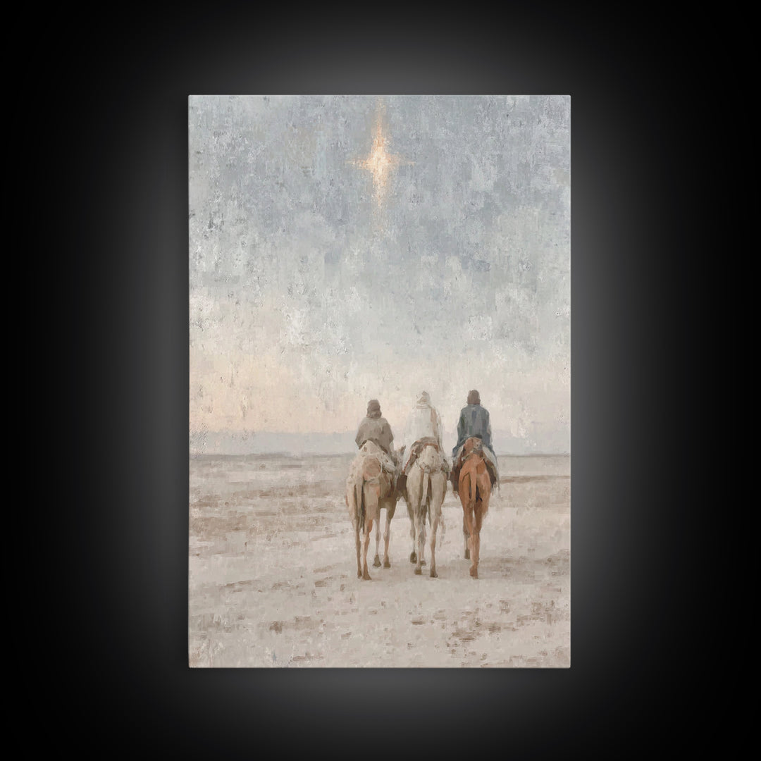Gifts of Dawn – Framed Canvas Print – Christian Christmas Art – Christian Art Canvas – Christmas Art – Christian Wall Art – Jesus Painting