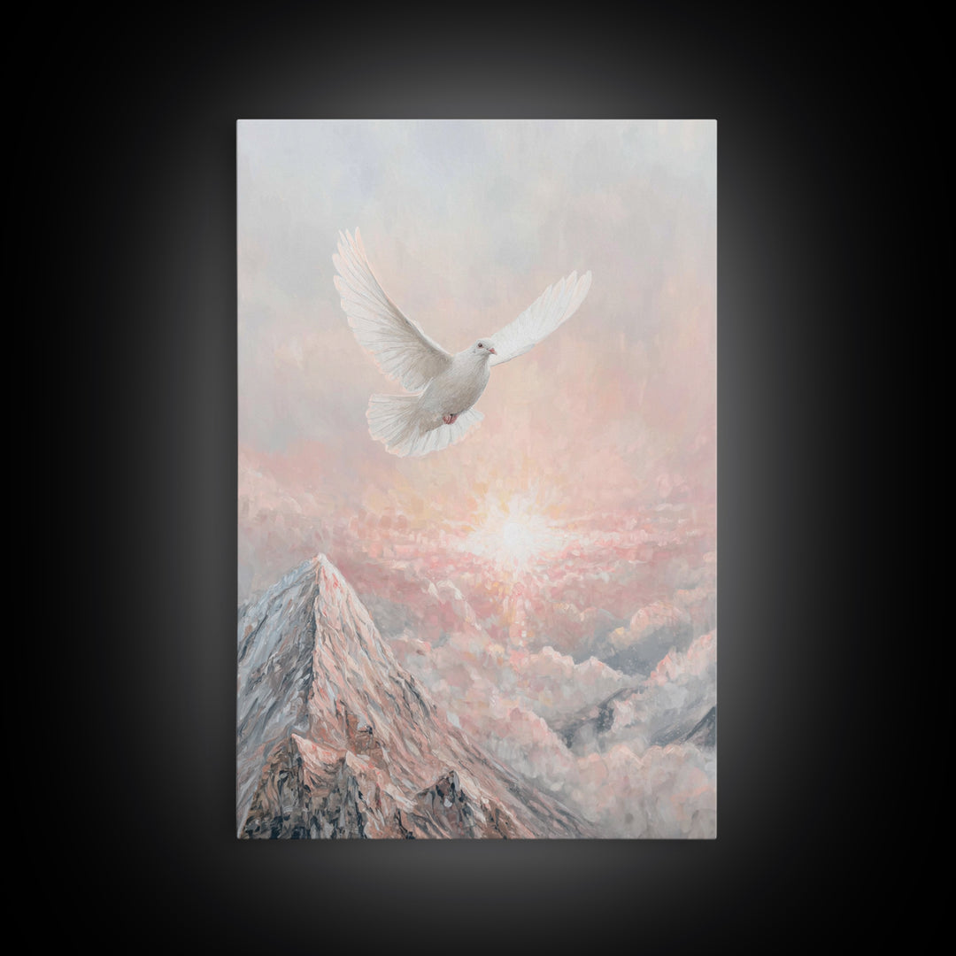 Rise of Peace – Framed Canvas Print – Christian Wall Art – Christian Art Canvas – Christian Art Print – Modern Christian Art – Christian Pa