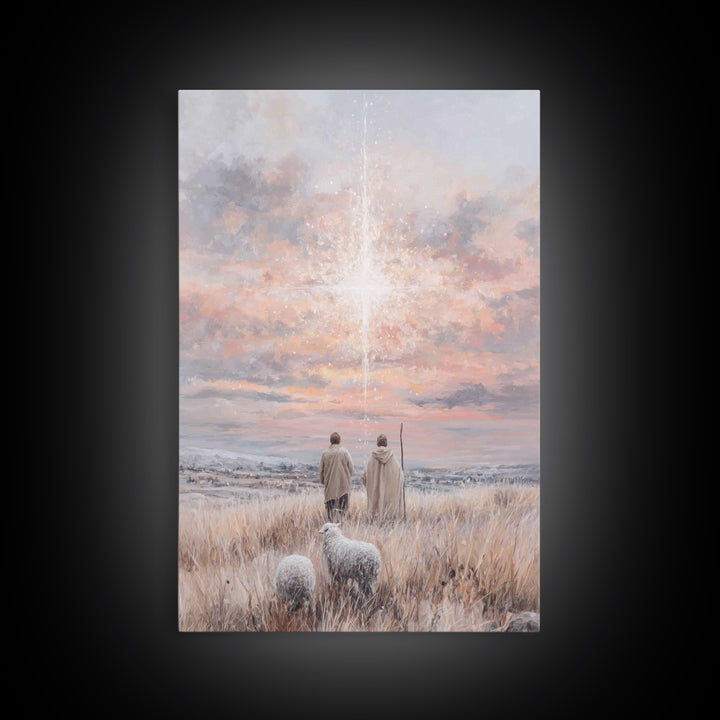 Holy Desert Path – Framed Canvas Print – Christian Art – Christmas Art – Christian Wall Art – Christian Art Canvas – Christian Christmas Ar