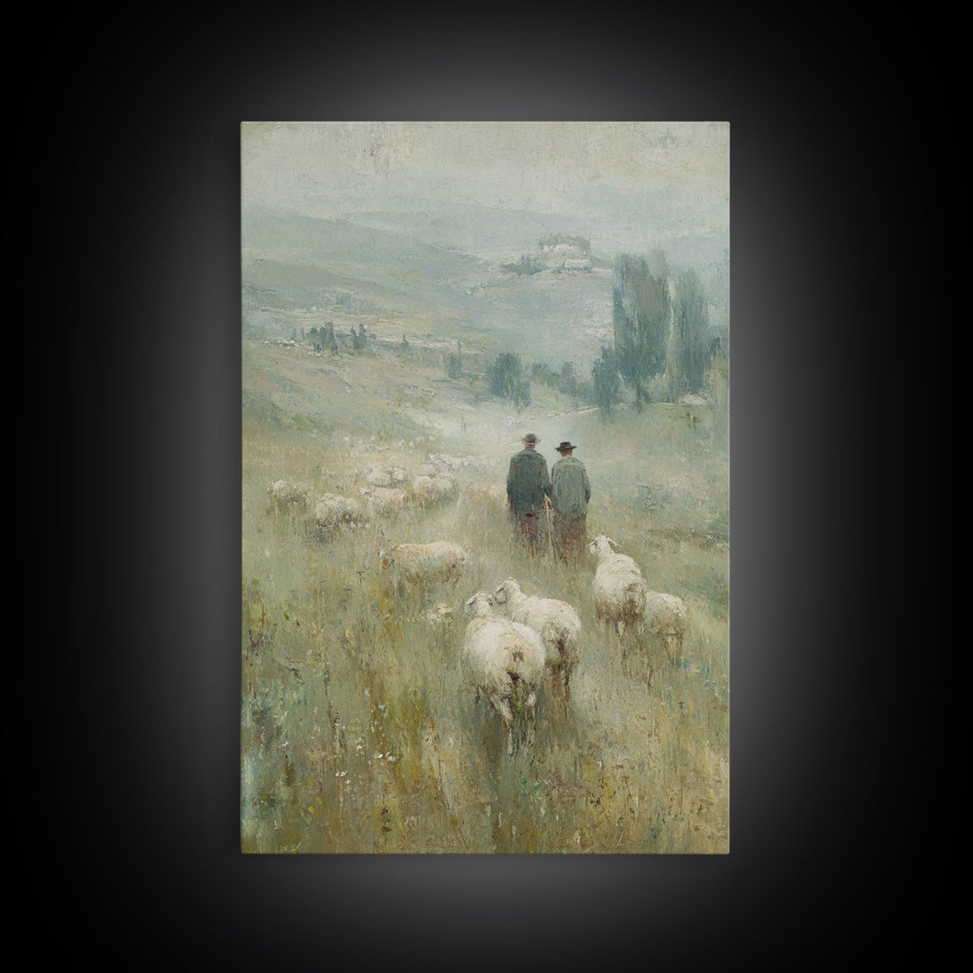 Quiet Bethlehem Path – Framed Canvas Print – Christian Art – Christian Wall Art – Christian Art Canvas – Christmas Art – Christian Christma