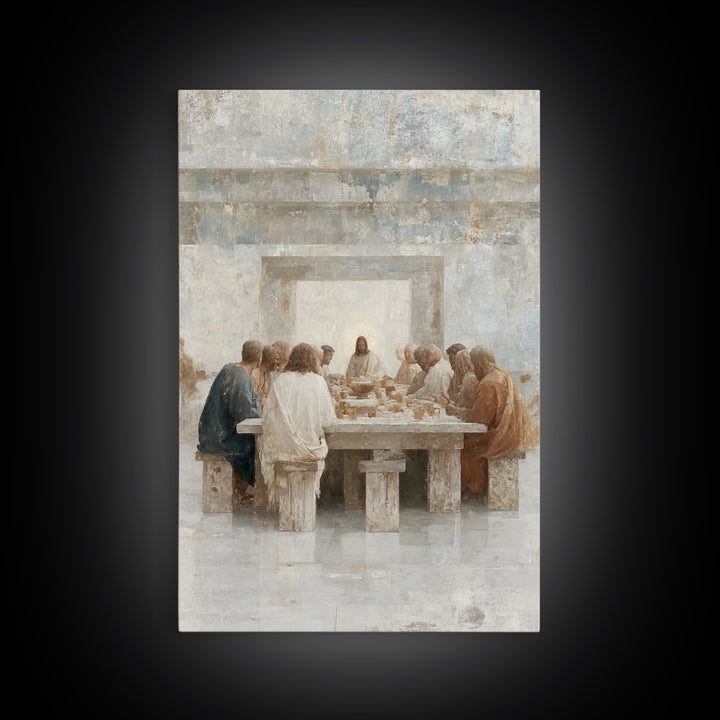 Haven Of Fellowship | Framed Canvas Print | Christian Wall Art | Christian Art Canvas | Vintage Christian Art | Christian Gift | Jesus Pain