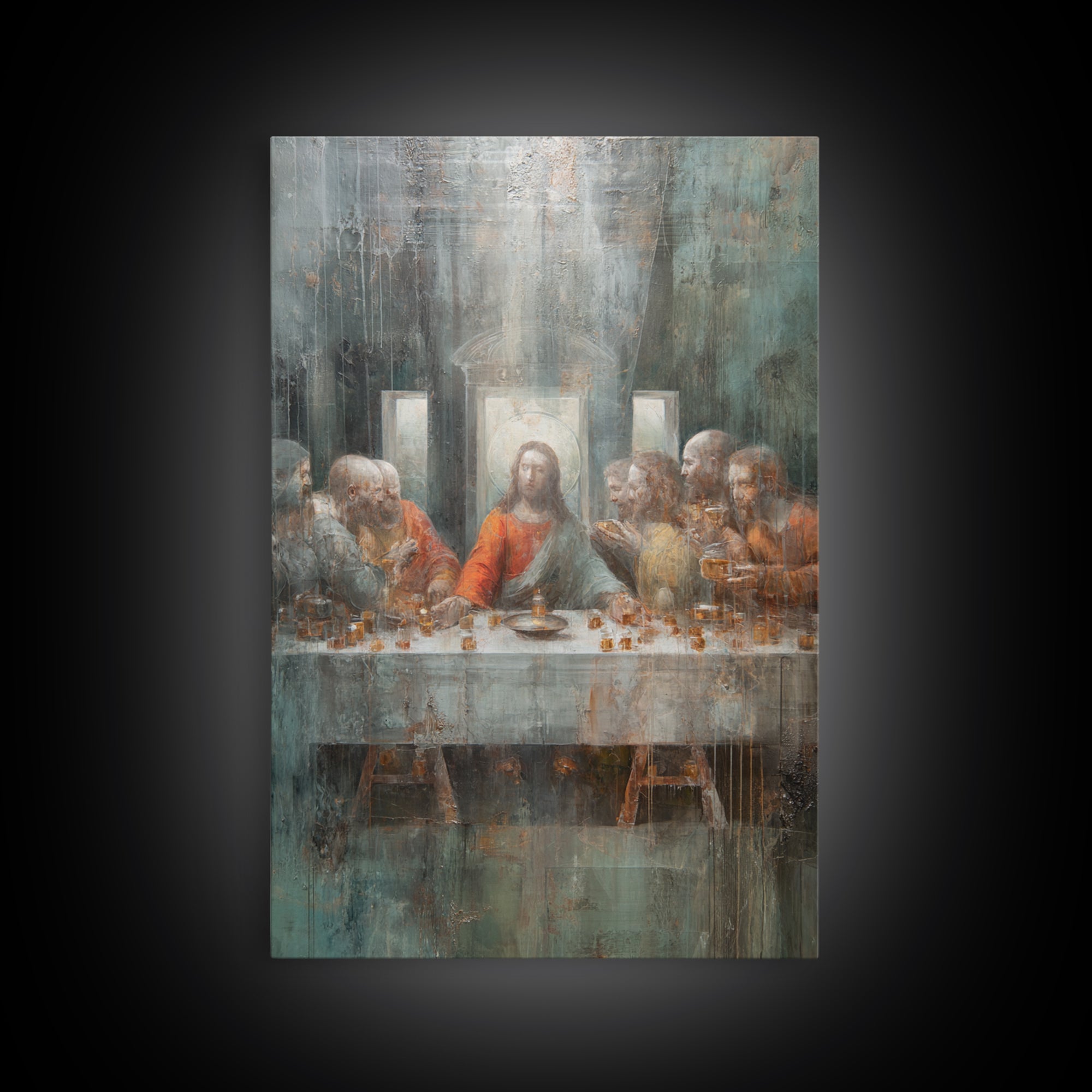Temple Of Grace | Framed Canvas Print | Christian Art Canvas | Christian Wall Art | Subtle Christian Art | Christian Gift | Jesus Art | Chr