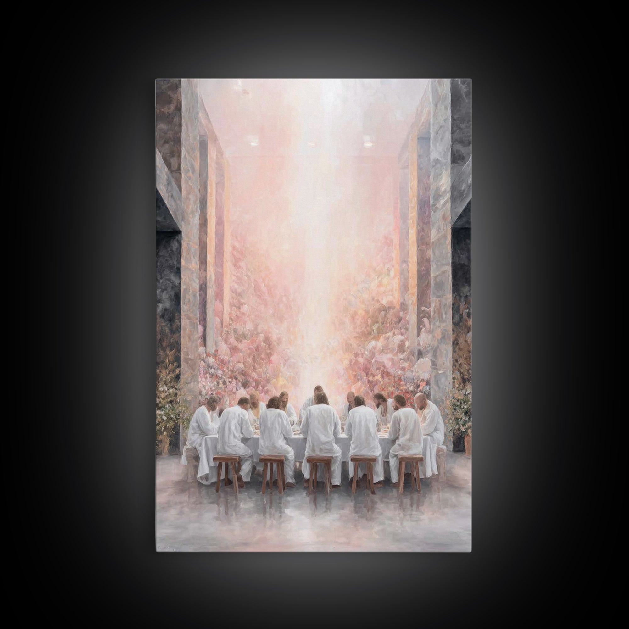 Bread Of Presence | Framed Canvas Print | Christian Art Canvas | Christian Wall Art | Christian Decor | Jesus Painting | Christian Gift | R