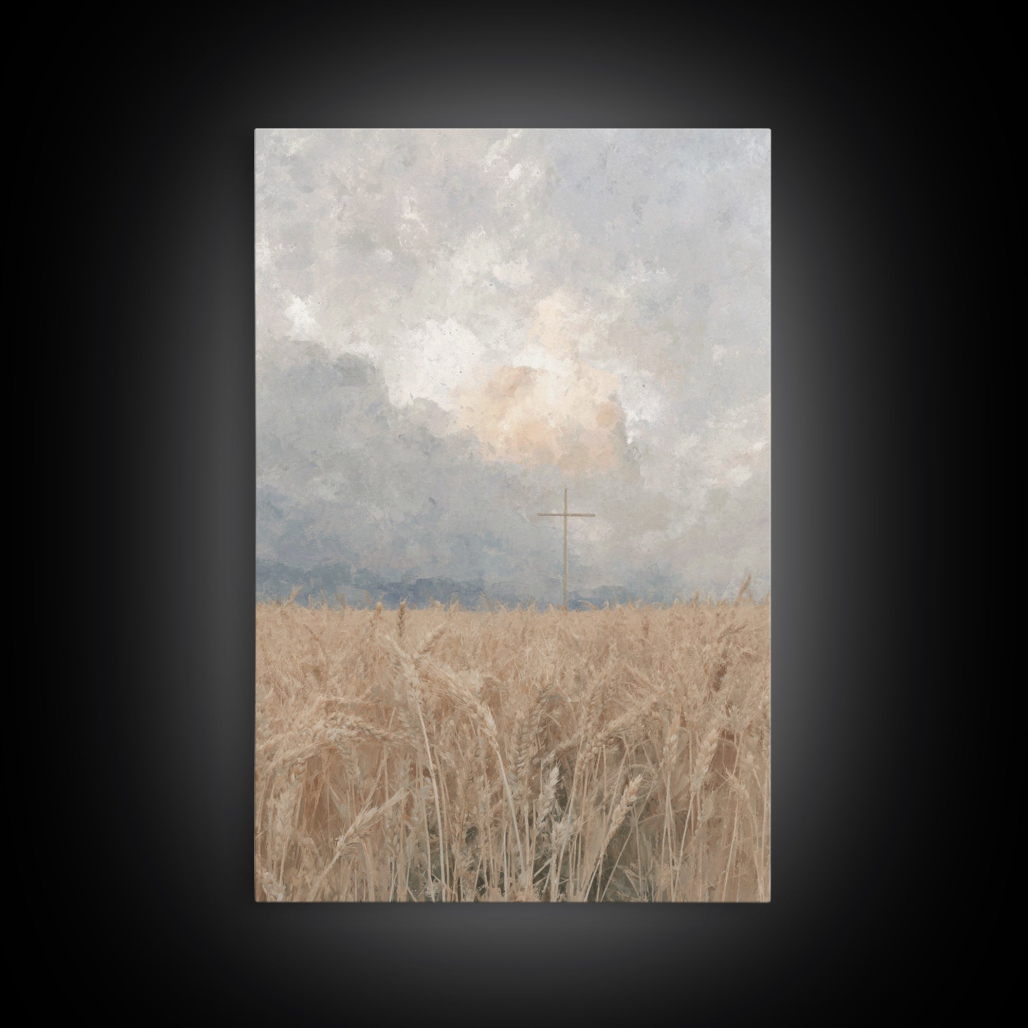 Golden Covenant | Framed Canvas Print | Christian Art Canvas | Christian Wall Art | Subtle Christian Art | Christian Gift | Christian Paint