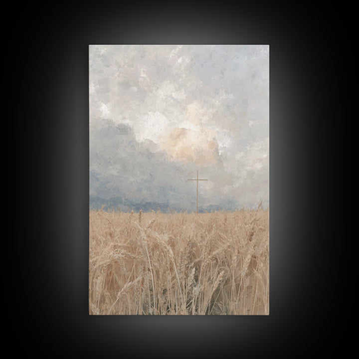 Golden Covenant | Framed Canvas Print | Christian Art Canvas | Christian Wall Art | Subtle Christian Art | Christian Gift | Christian Paint