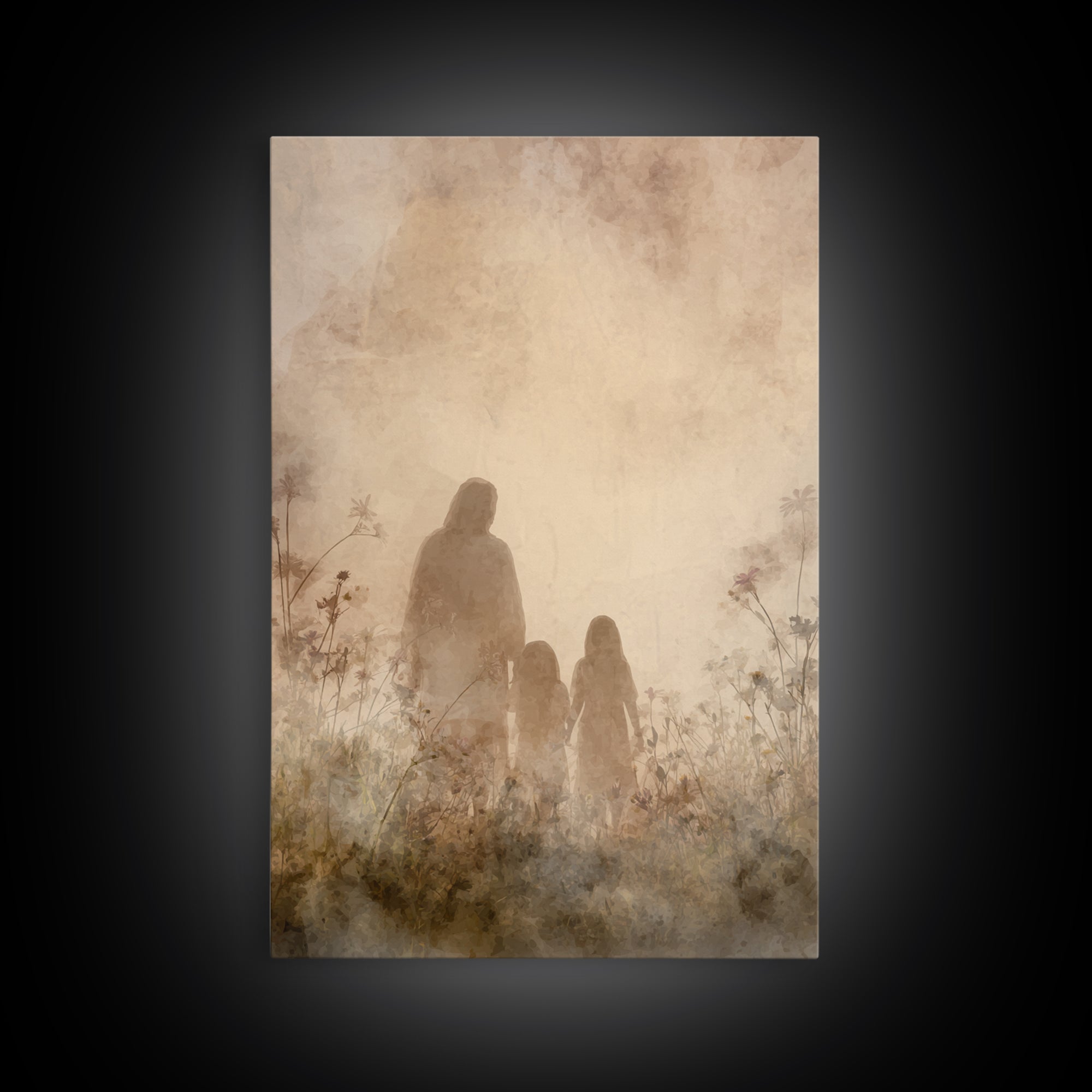 Path Of Grace | Framed Canvas Print | Christian Wall Art | Christian Art Canvas | Abstract Christian Art | Christian Gift | Christian Decor