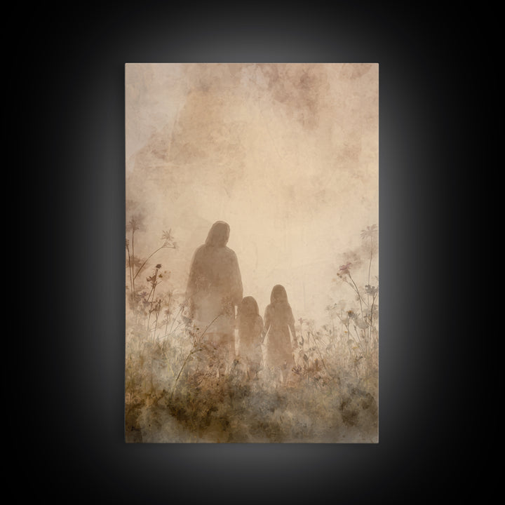 Path Of Grace | Framed Canvas Print | Christian Wall Art | Christian Art Canvas | Abstract Christian Art | Christian Gift | Christian Decor