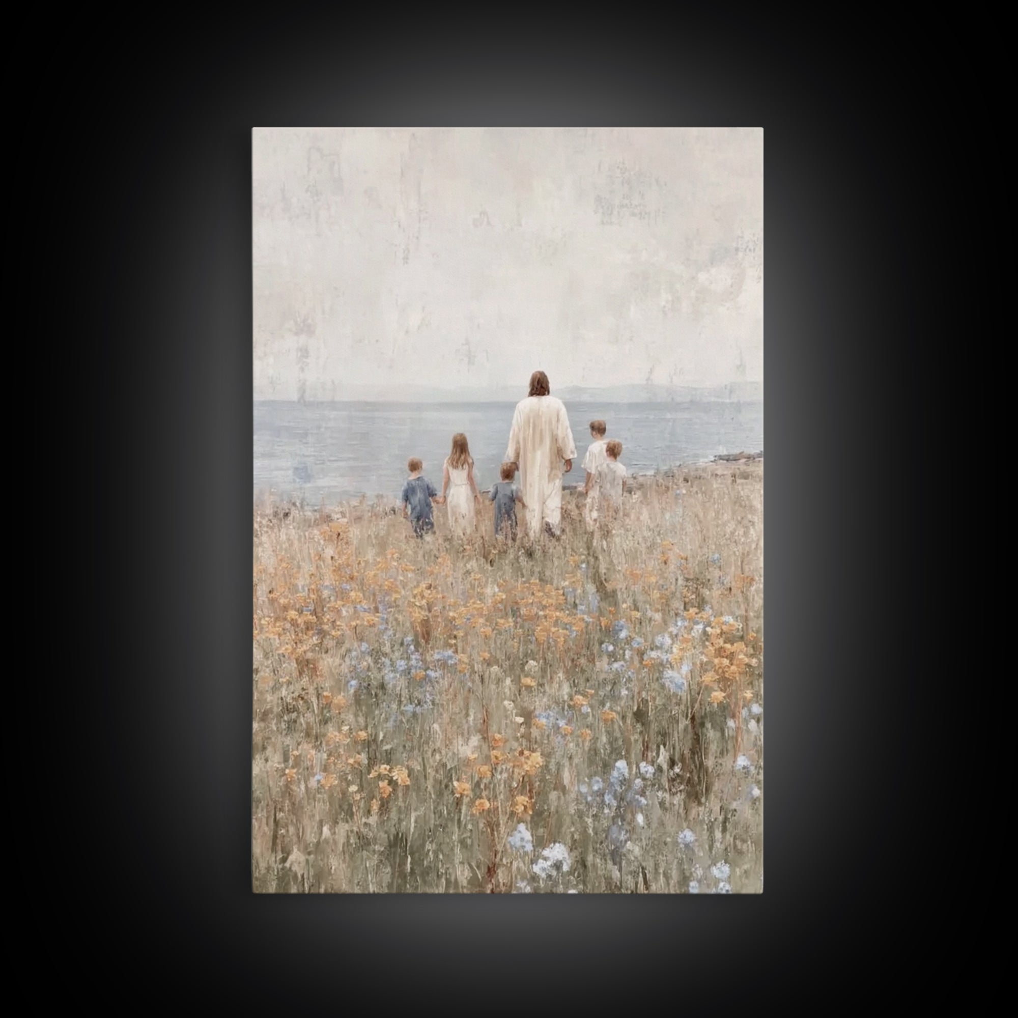 Dawn Of Grace – Framed Canvas Print – Christian Art Canvas – Jesus Painting – Christian Wall Art – Christmas Art – Christian Gift Ideas – P