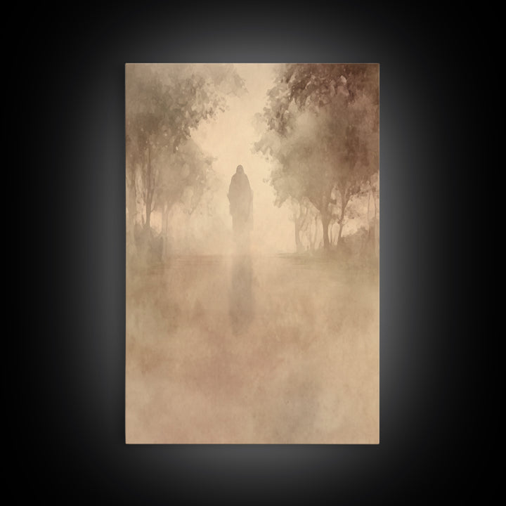 Quiet Redemption – Framed Canvas Print – Christian Wall Art – Jesus Painting – Christian Art Canvas – Vintage Christian Art – Subtle Christ