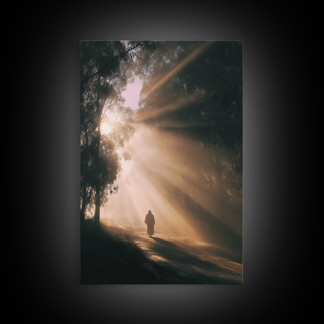 Quiet Meadow – Framed Canvas Print – Christian Art Canvas – Christian Painting – Subtle Christian Art – Christian Wall Art – Christmas Art
