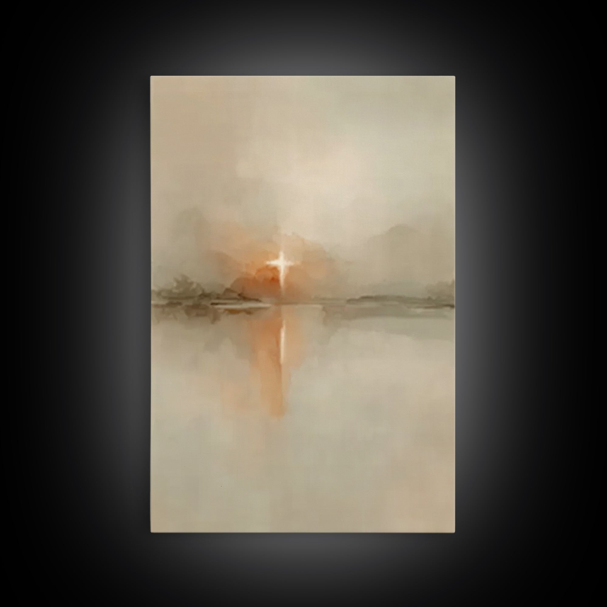 Heavenly Snow Path – Framed Canvas Print – Christian Art Canvas – Christmas Wall Art – Christian Christmas Art – Christian Wall Art – Chris