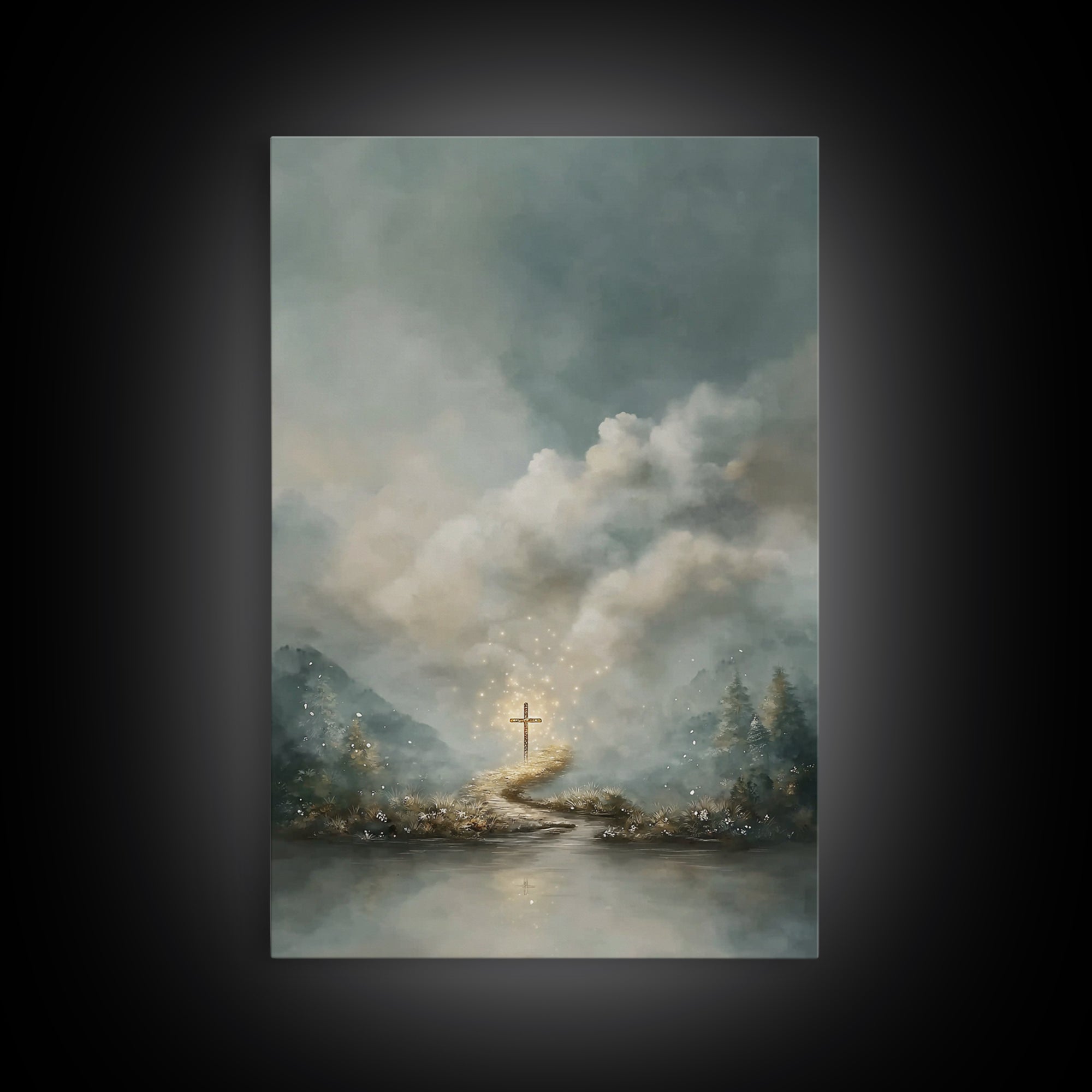 Path Of Glory – Framed Canvas Print – Christian Wall Art – Christian Art Canvas – Christian Paintings – Moody Christian Art