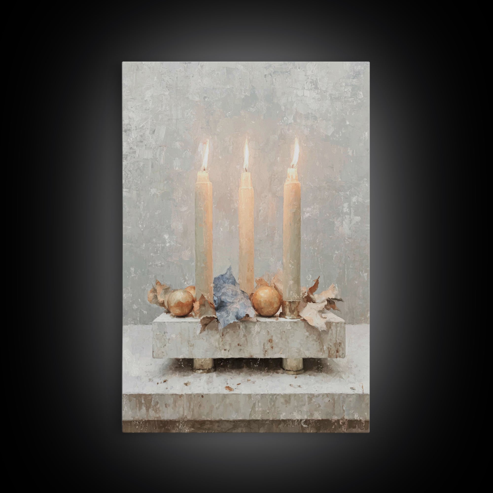 Threefold Blessing - Framed Canvas Print - Christian Christmas Art - Christmas Art - Christian Art Canvas - Christian Decor - Christian Wal