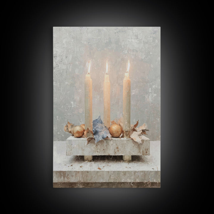 Threefold Blessing - Framed Canvas Print - Christian Christmas Art - Christmas Art - Christian Art Canvas - Christian Decor - Christian Wal