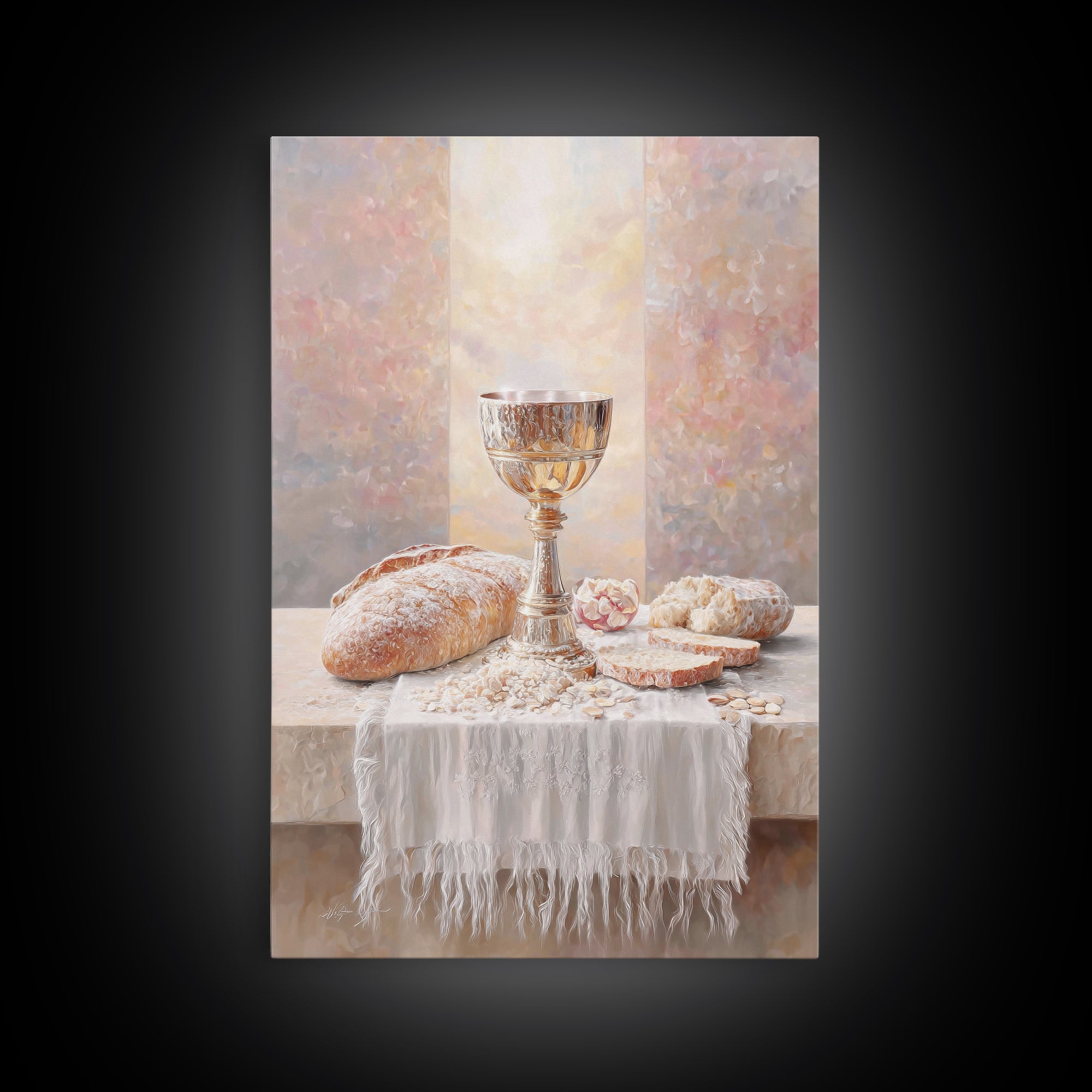 Covenant Of Peace – Framed Canvas Print – Christian Art Canvas – Christian Wall Art – Modern Christian Art – Christian Gift
