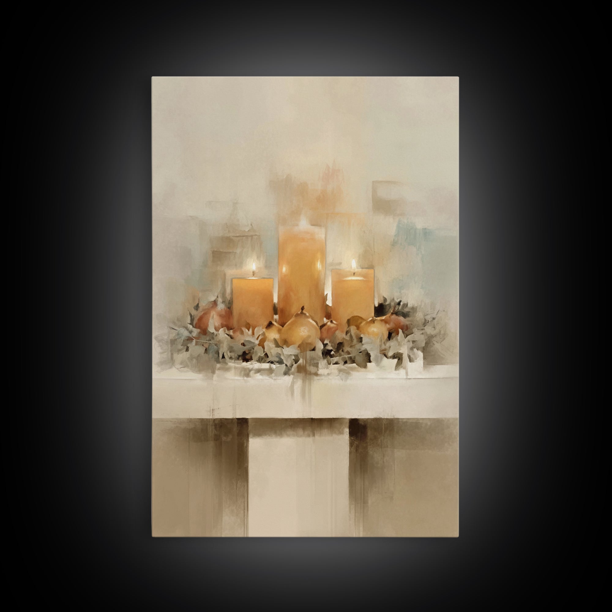 Advent Gathering - Framed Canvas Print - Christian Christmas Art - Christian Art Canvas - Christian Decor - Christmas Art - Christian Wall