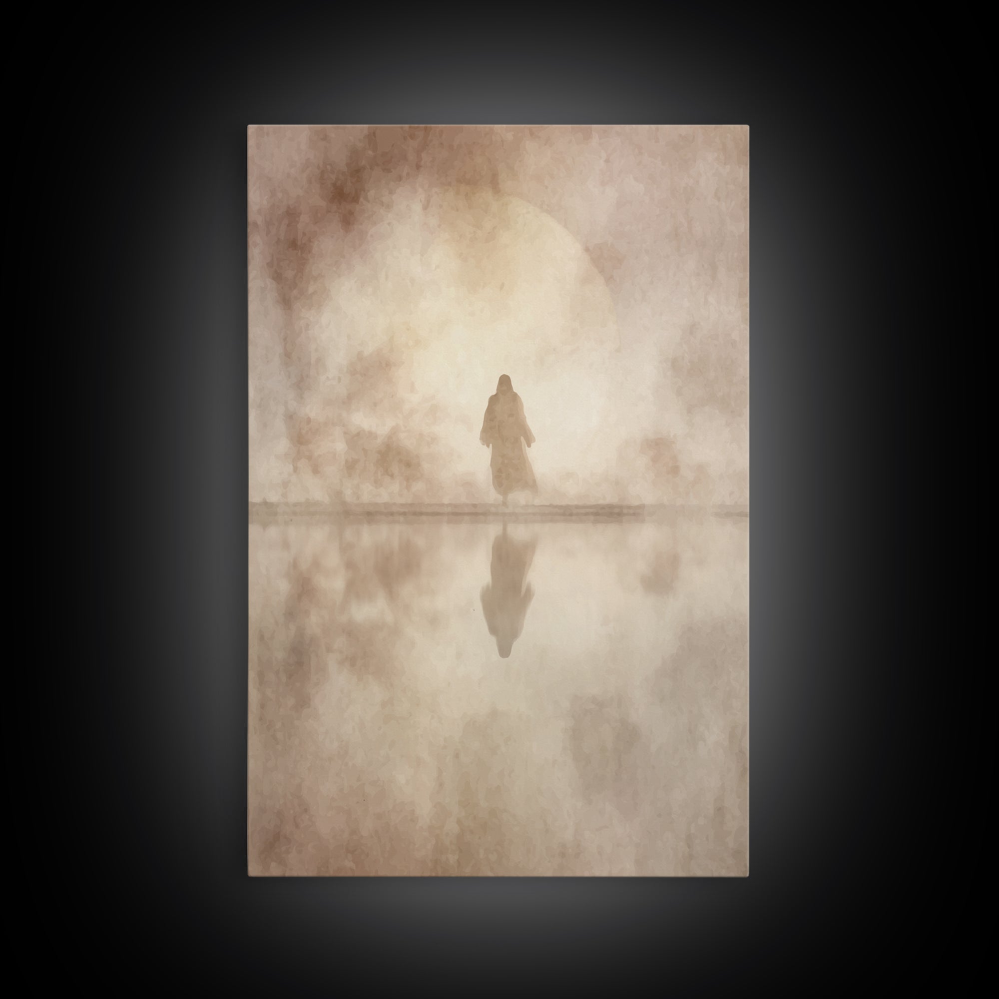 Sacred Horizon – Framed Canvas Print – Jesus Painting – Christian Wall Art – Christian Art Canvas – Christian Gift – Christian Decor
