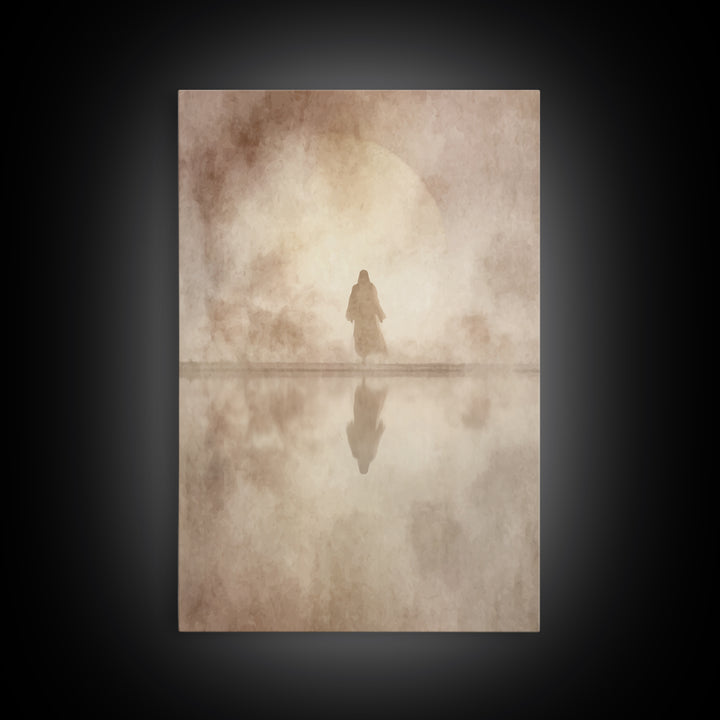 Sacred Horizon – Framed Canvas Print – Jesus Painting – Christian Wall Art – Christian Art Canvas – Christian Gift – Christian Decor
