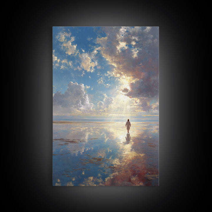 Radiant Promise | Framed Canvas Print | Christian Wall Art | Christian Art Canvas | Christian Gift | Jesus Painting | Christian Decor