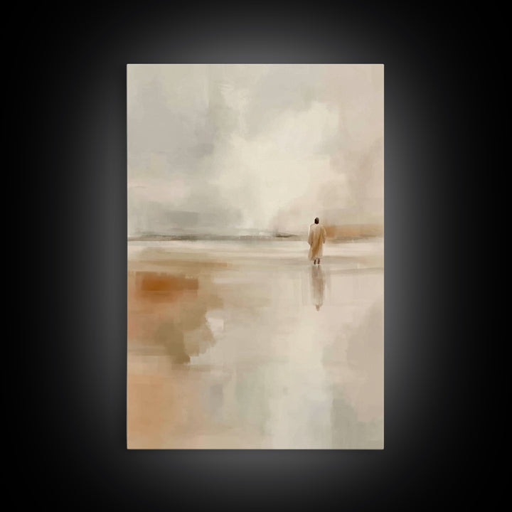 Guiding Light | Framed Canvas Print | Christian Art Canvas | Christian Gift | Christian Wall Art | Jesus Painting | Christian Decor