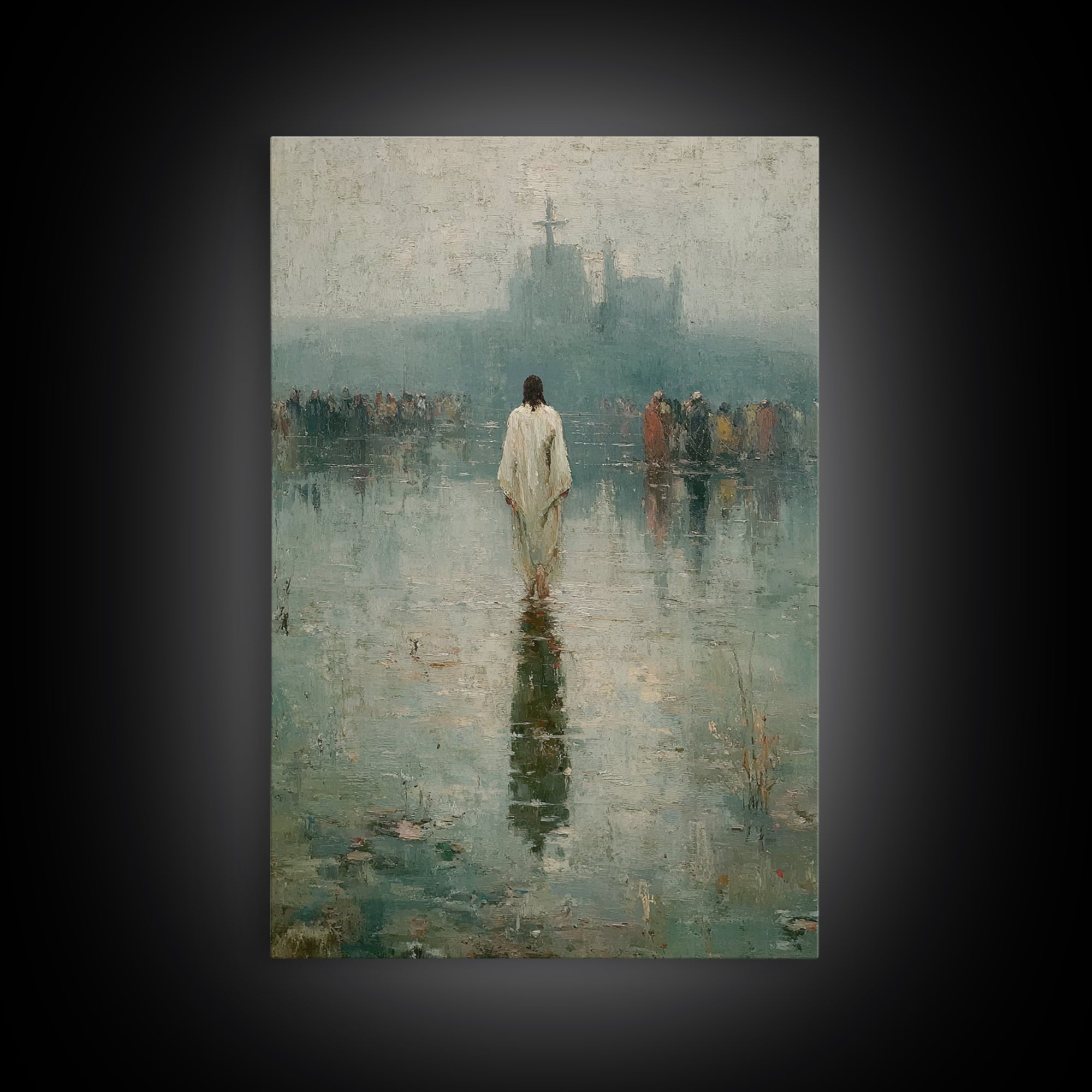 Silent Majesty, Framed Canvas Print, Christian Art Canvas, Christian Wall Art, Christian Gift, Jesus Painting, Christian Decor