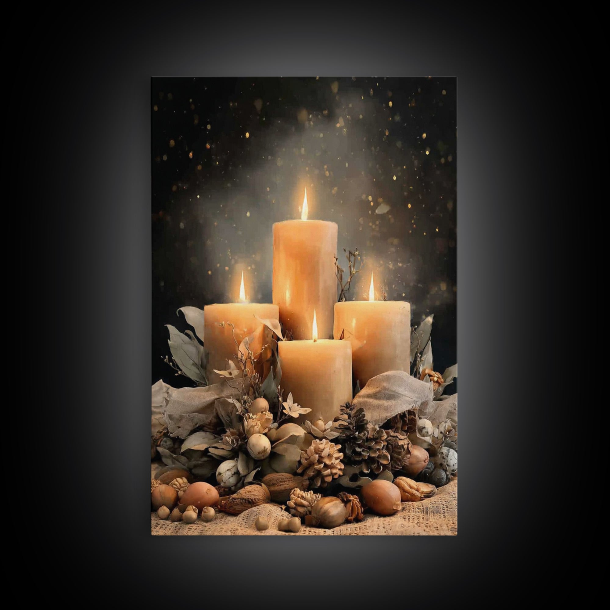 Gifts Of Illumination - Framed Canvas Print - Christian Art Canvas - Christian Decor - Christian Christmas Art - Christian Wall Art - Chris