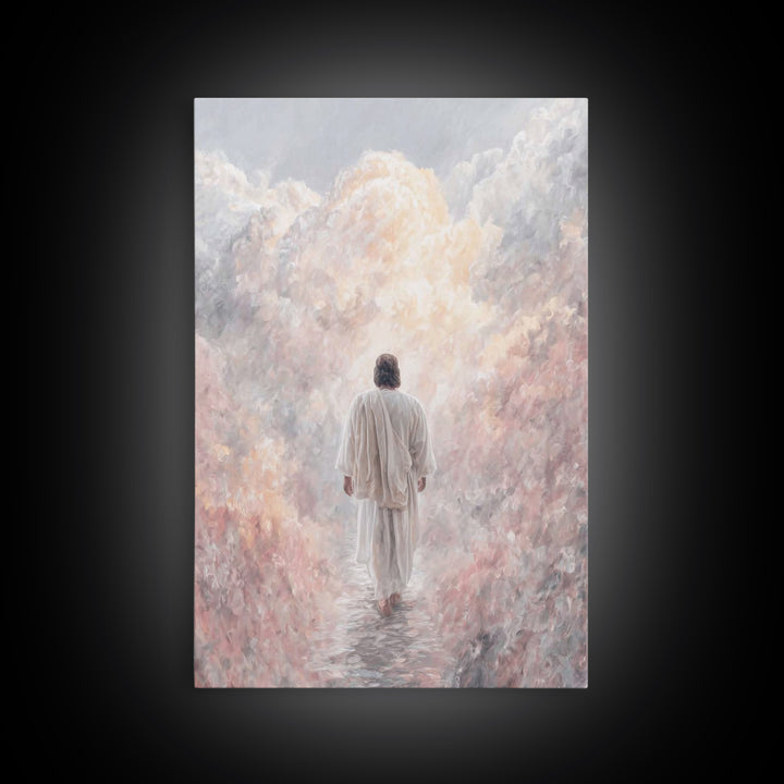 Glory Ascending - Framed Canvas Print - Christian Art Canvas - Jesus Art Print - Christian Wall Art - Unique Christian Art