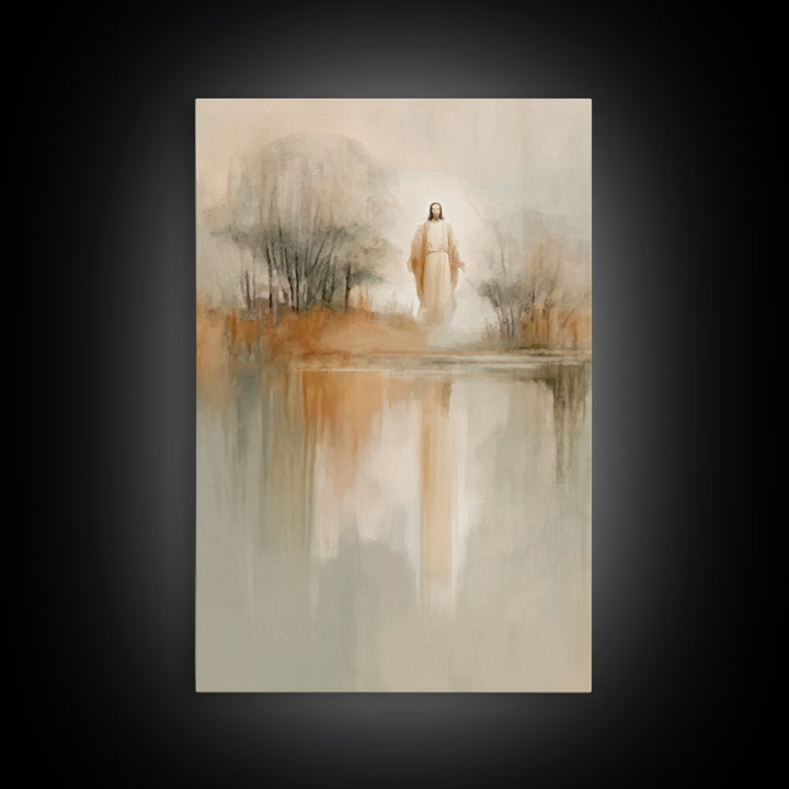 Radiant Messiah – Framed Canvas Print – Christian Wall Art – Jesus Painting – Vintage Christian Art – Christian Art Canvas – Christian Chri