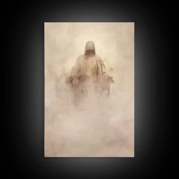 Eternal Presence – Framed Canvas Print – Christian Wall Art – Christian Art Canvas – Abstract Christian Art – Moody Christian Art – Jesus P