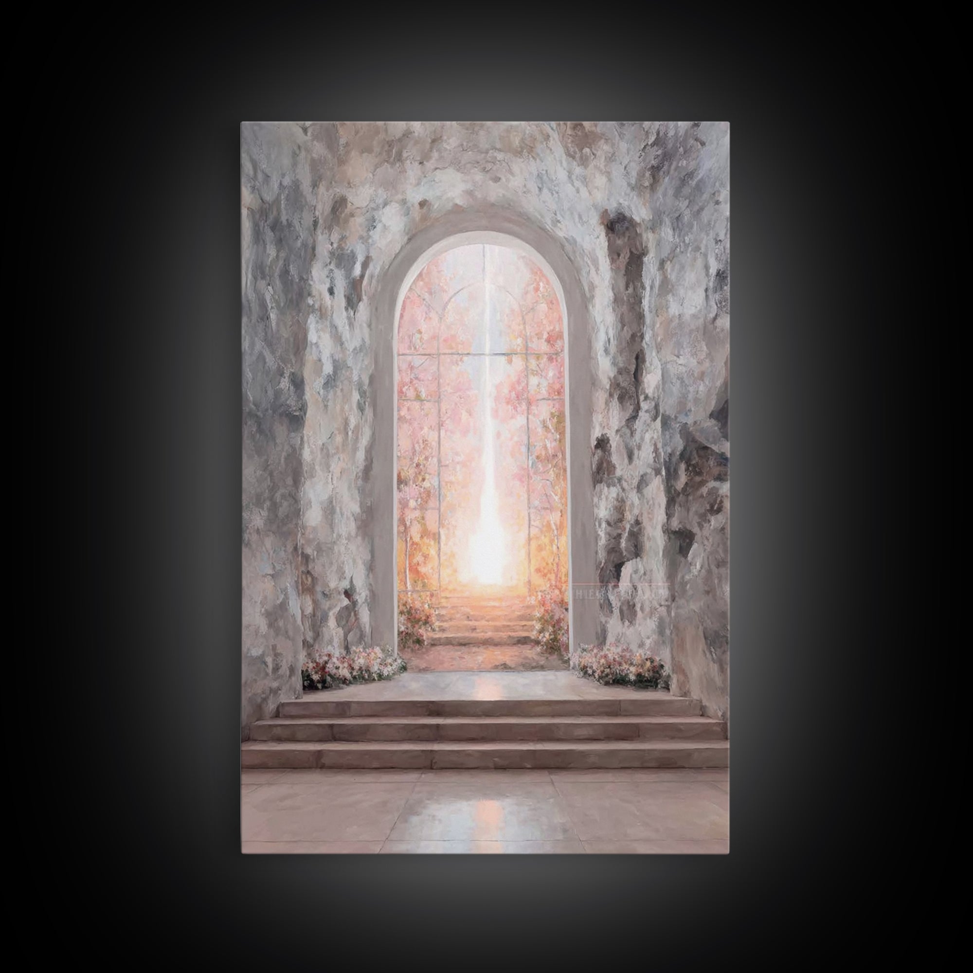 Gate Of Dawn – Framed Canvas Print – Christian Wall Art – Large Christian Art – Christian Art Canvas – Subtle Christian Art – Christian Dec
