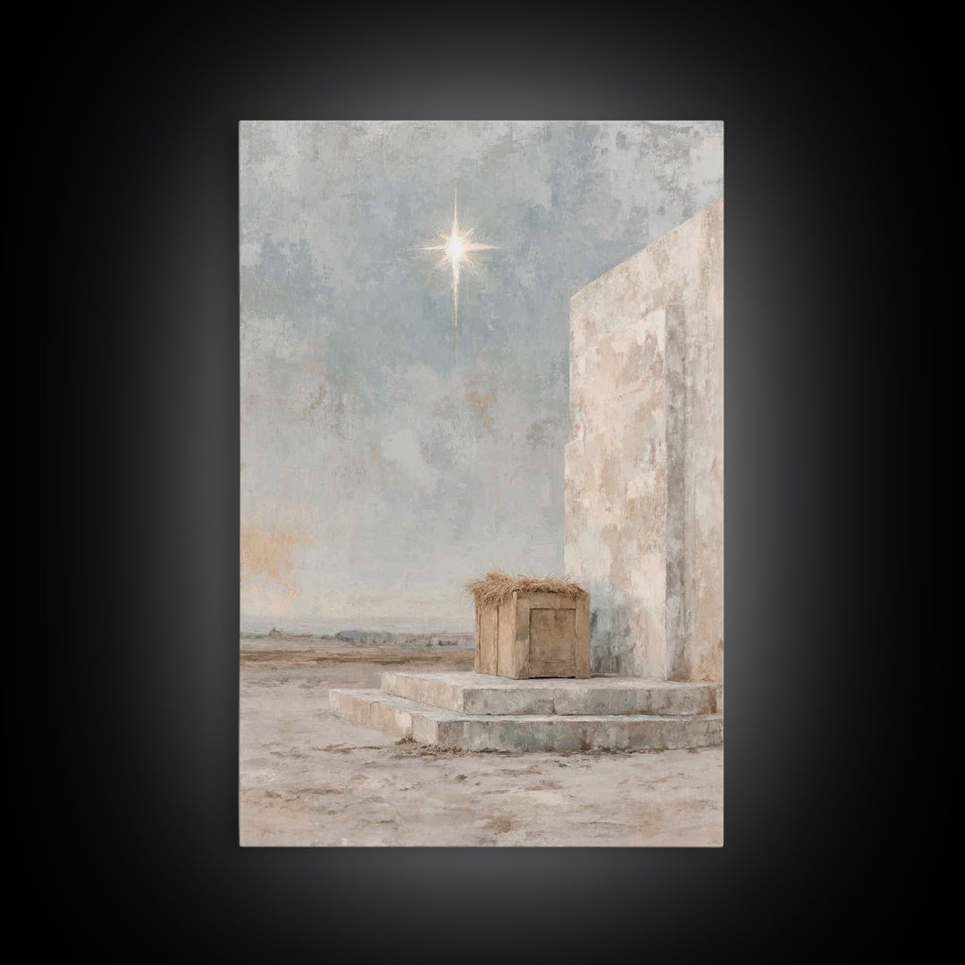 Heavenly Child – Framed Canvas Print – Jesus Christmas Art – Christian Art Canvas – Christian Wall Art – Christmas Canvas Wall Art