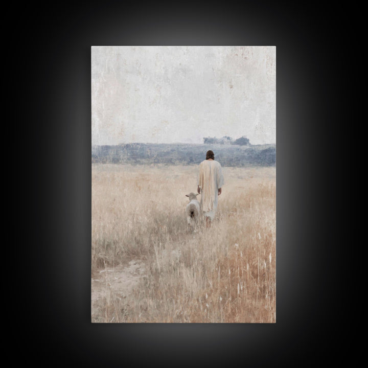 Fields of Peace – Framed Canvas Print – Christian Art Canvas – Christian Painting – Christian Wall Art – Subtle Christian Art
