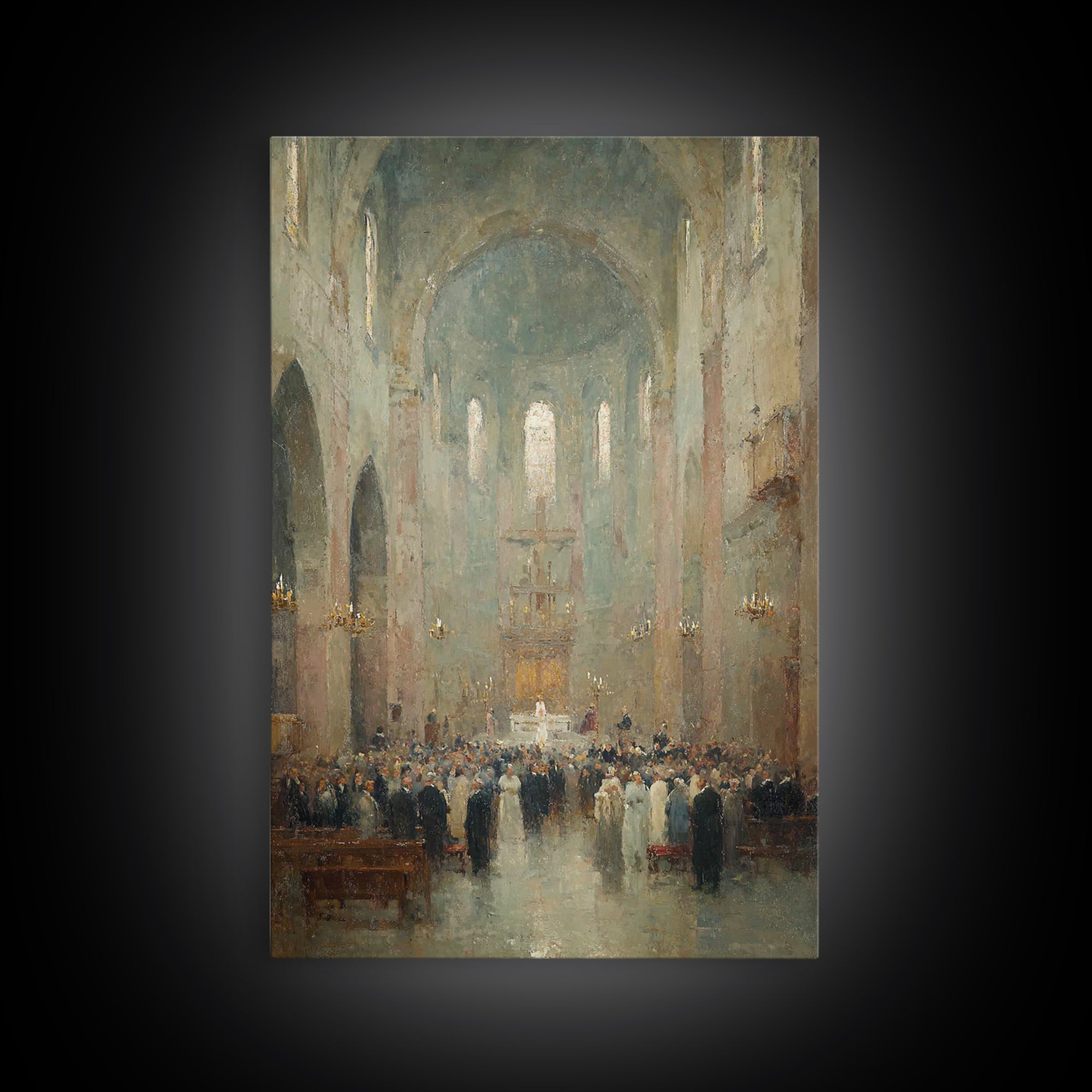 Light of Bethlehem – Framed Canvas Print – Christmas Art – Christian Decor – Christian Art Canvas – Christian Wall Art – Retro Christmas Ar