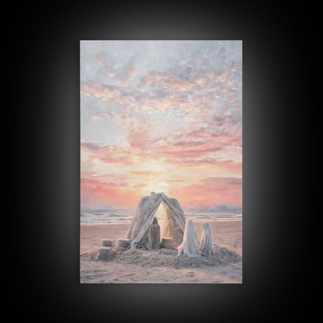 Sunrise Promise – Framed Canvas Print – Christian Art – Jesus Painting – Christian Art Canvas – Christian Wall Art – Christian Christmas Ar