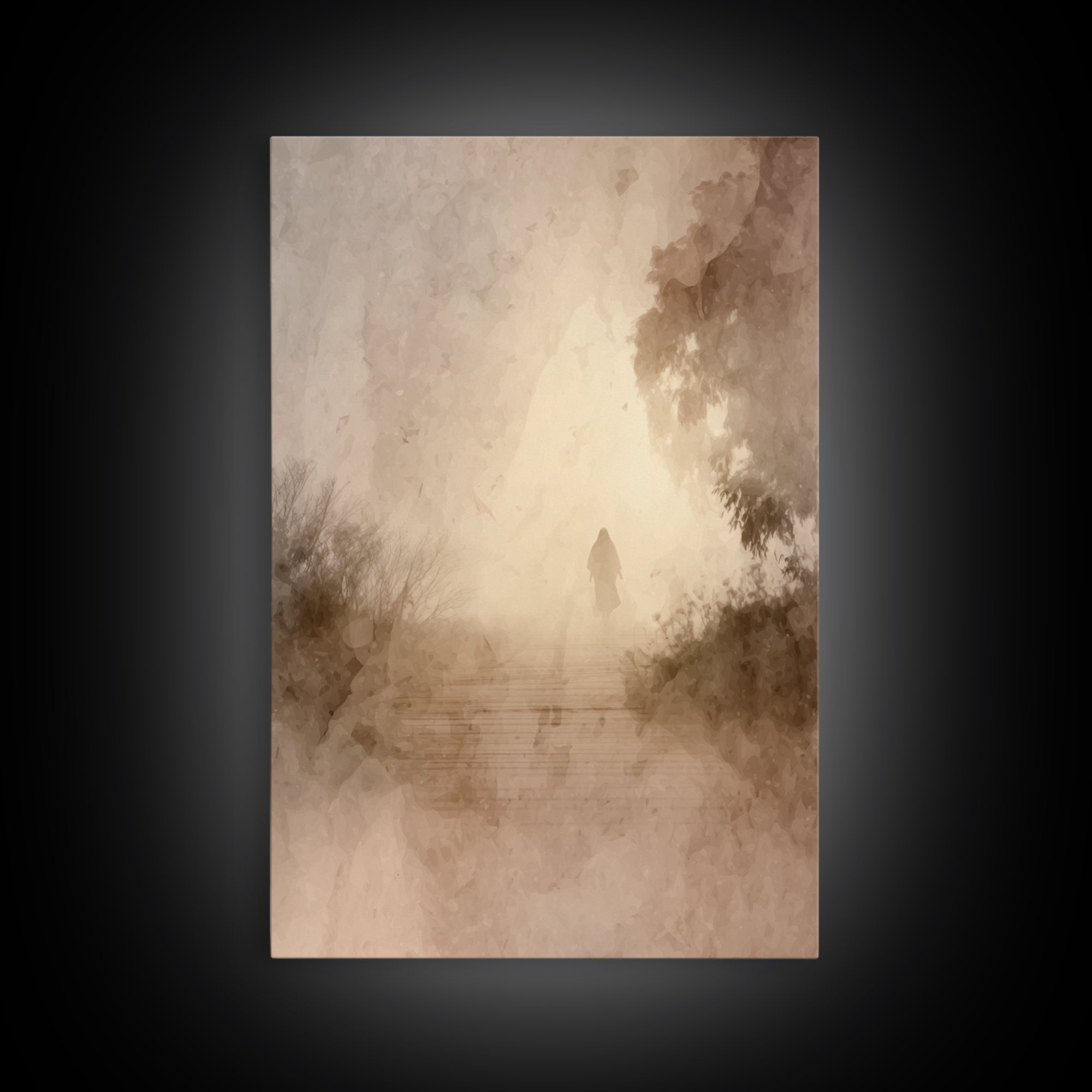 Walk Into Glory – Framed Canvas Print – Christian Art Canvas – Christian Wall Art – Jesus Painting – Subtle Christian Art – Christian Decor