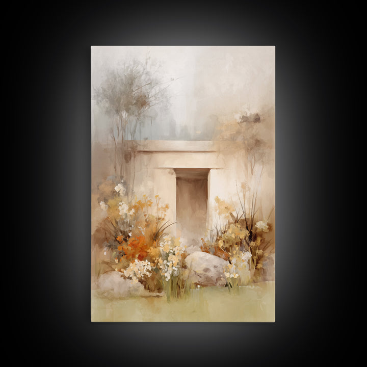 Graceful Stillness – Framed Canvas Print – Christian Art Work – Christian Wall Art – Jesus Painting – Modern Christian Art