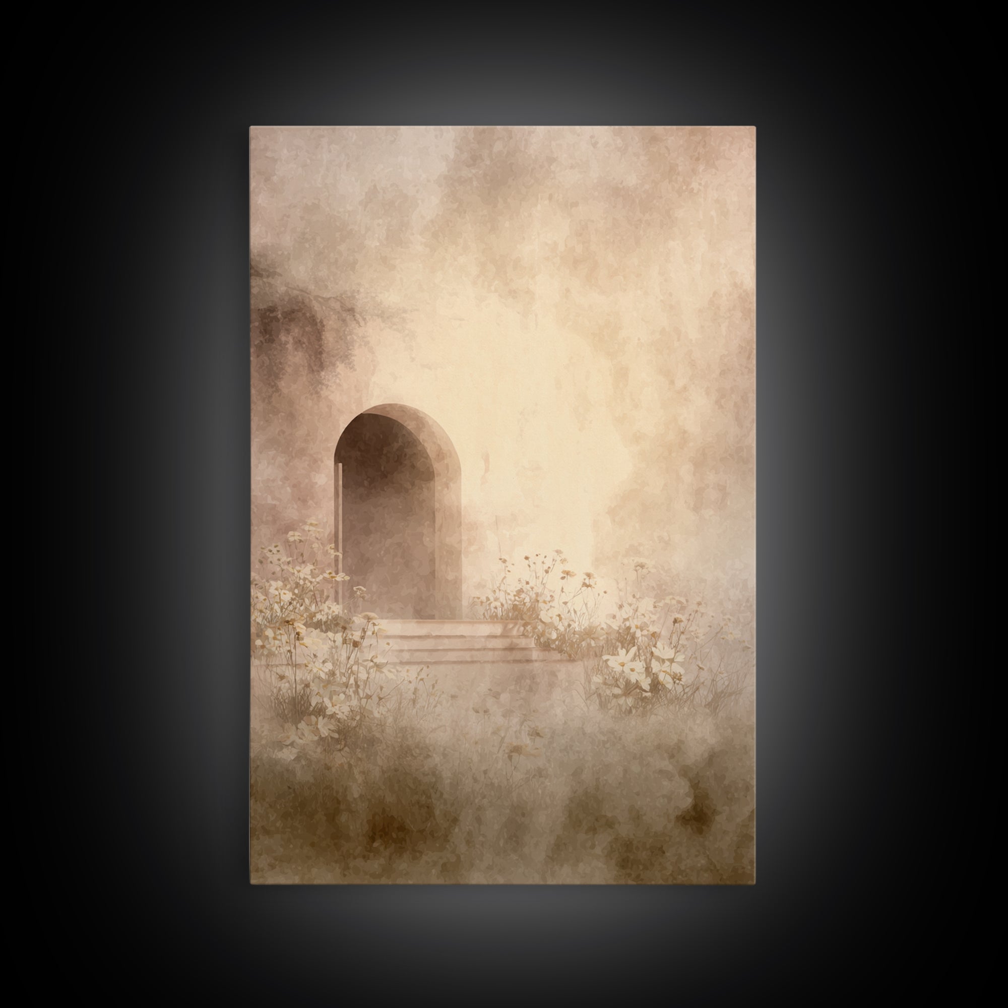 Quiet Redemption – Framed Canvas Print – Christian Art Canvas – Christian Wall Art – Jesus Painting – Subtle Christian Art