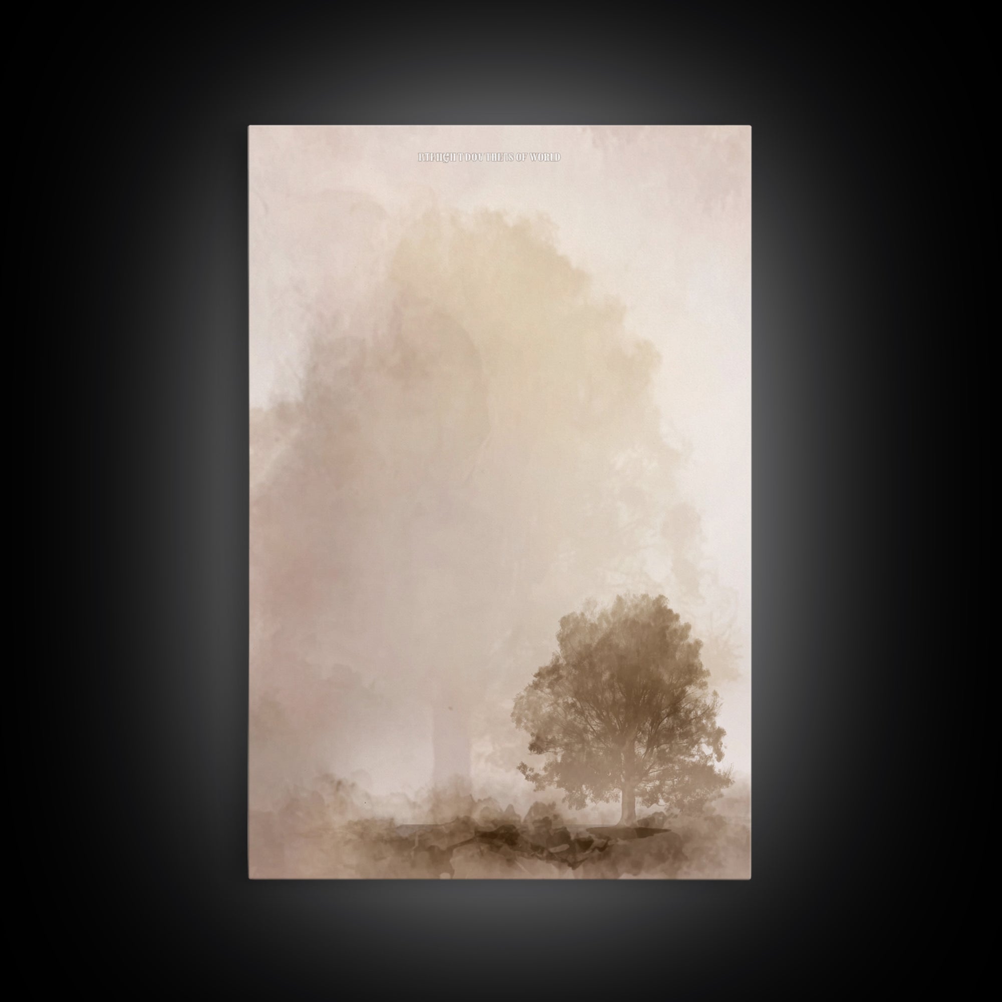 Eternal Light Tree – Framed Canvas Print – Christian Art Canvas – Christian Wall Art – Subtle Christian Art – Christian Art Work – Christia
