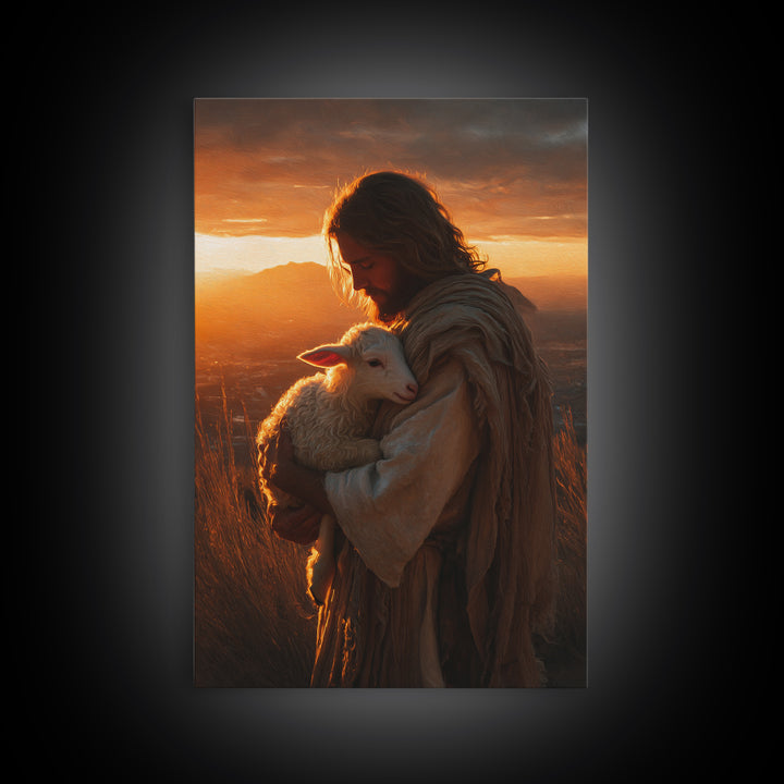 Paths Of Faith | Framed Canvas Print | Christian Wall Art | Jesus Painting | Large Christian Painting | Christian Decoration