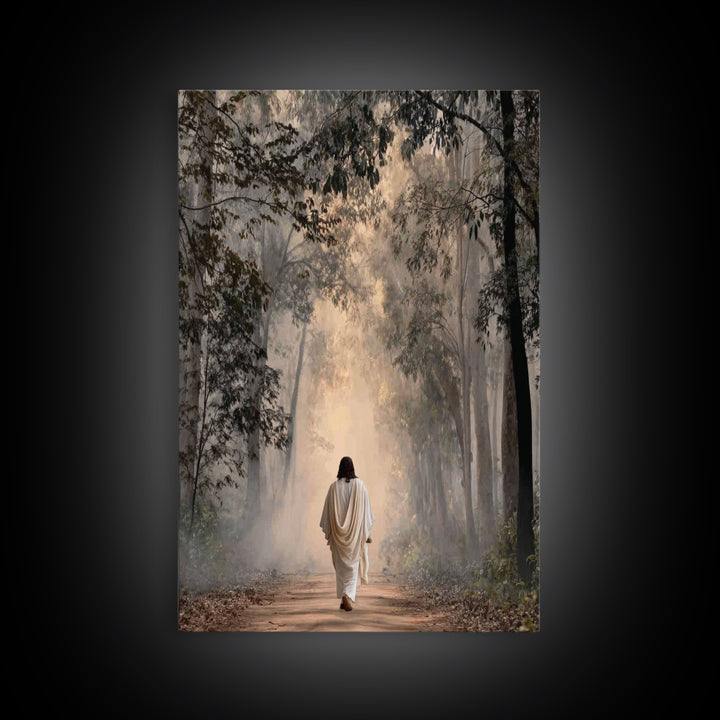 Forest Of Hope | Framed Canvas Print | Christian Wall Art | Jesus Painting | Christian Art Canvas | Modern Christian Painting