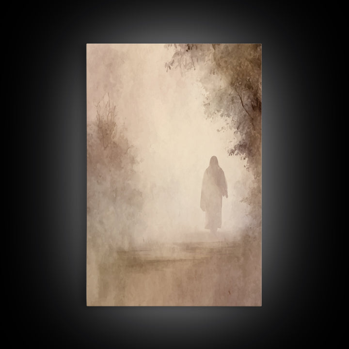 Light Of Eternity – Framed Canvas Print – Christian Wall Art – Christian Art Canvas – Jesus Painting – Subtle Christian Art – Christian Gif