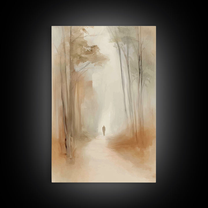 Hallowed Journey – Framed Canvas Print – Christian Art Canvas – Minimalist Christian Art – Christian Wall Art – Jesus Painting – Christian
