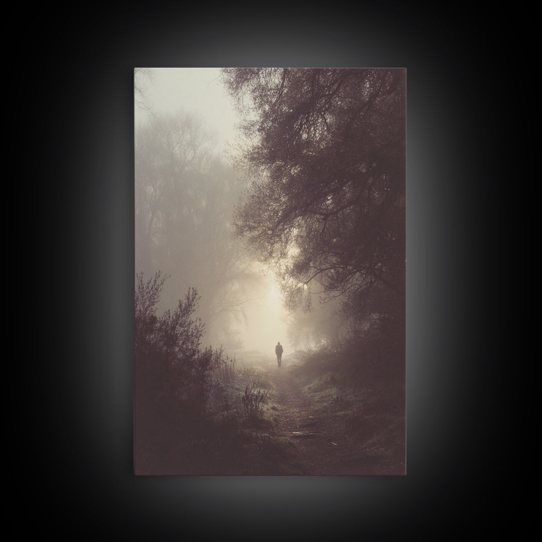 Silent Dawn – Framed Canvas Print – Moody Christian Art – Christian Art Canvas – Christian Wall Art – Jesus Painting – Christian Decoration