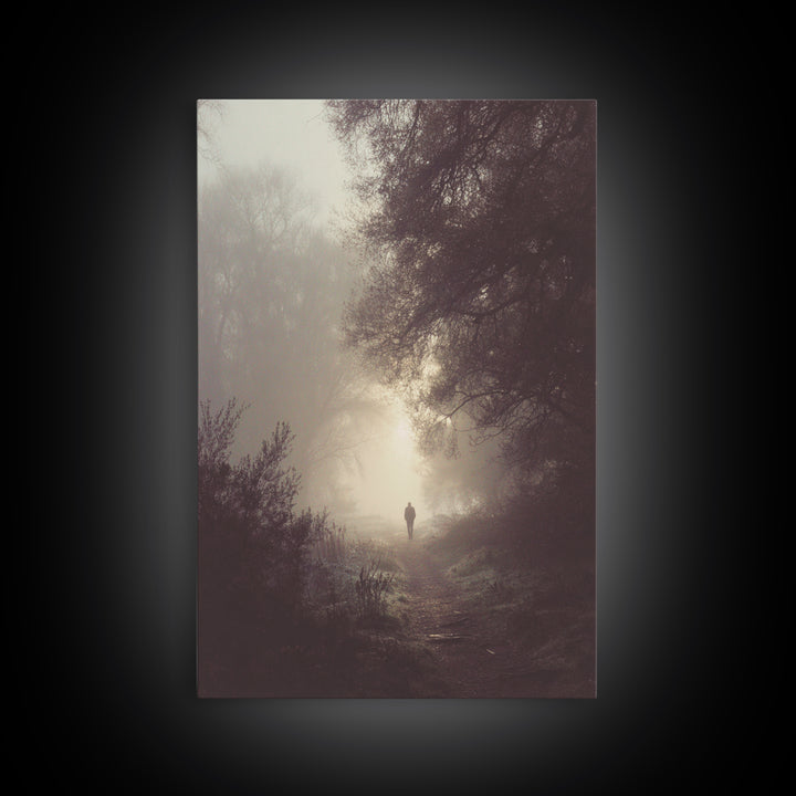 Silent Dawn – Framed Canvas Print – Moody Christian Art – Christian Art Canvas – Christian Wall Art – Jesus Painting – Christian Decoration