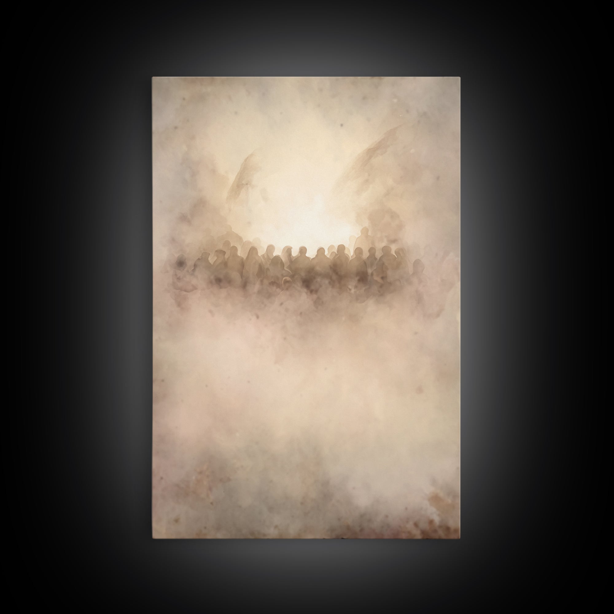 Clouds Of Glory – Framed Canvas Print – Christian Art Canvas – Christian Wall Art – Christian Art – Christmas Art Prints – Christian Christ
