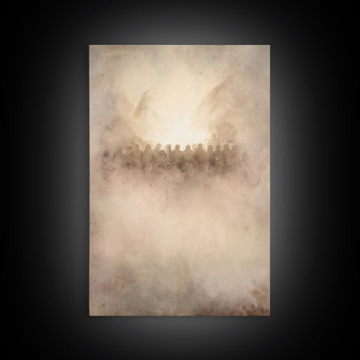 Clouds Of Glory – Framed Canvas Print – Christian Art Canvas – Christian Wall Art – Christian Art – Christmas Art Prints – Christian Christ