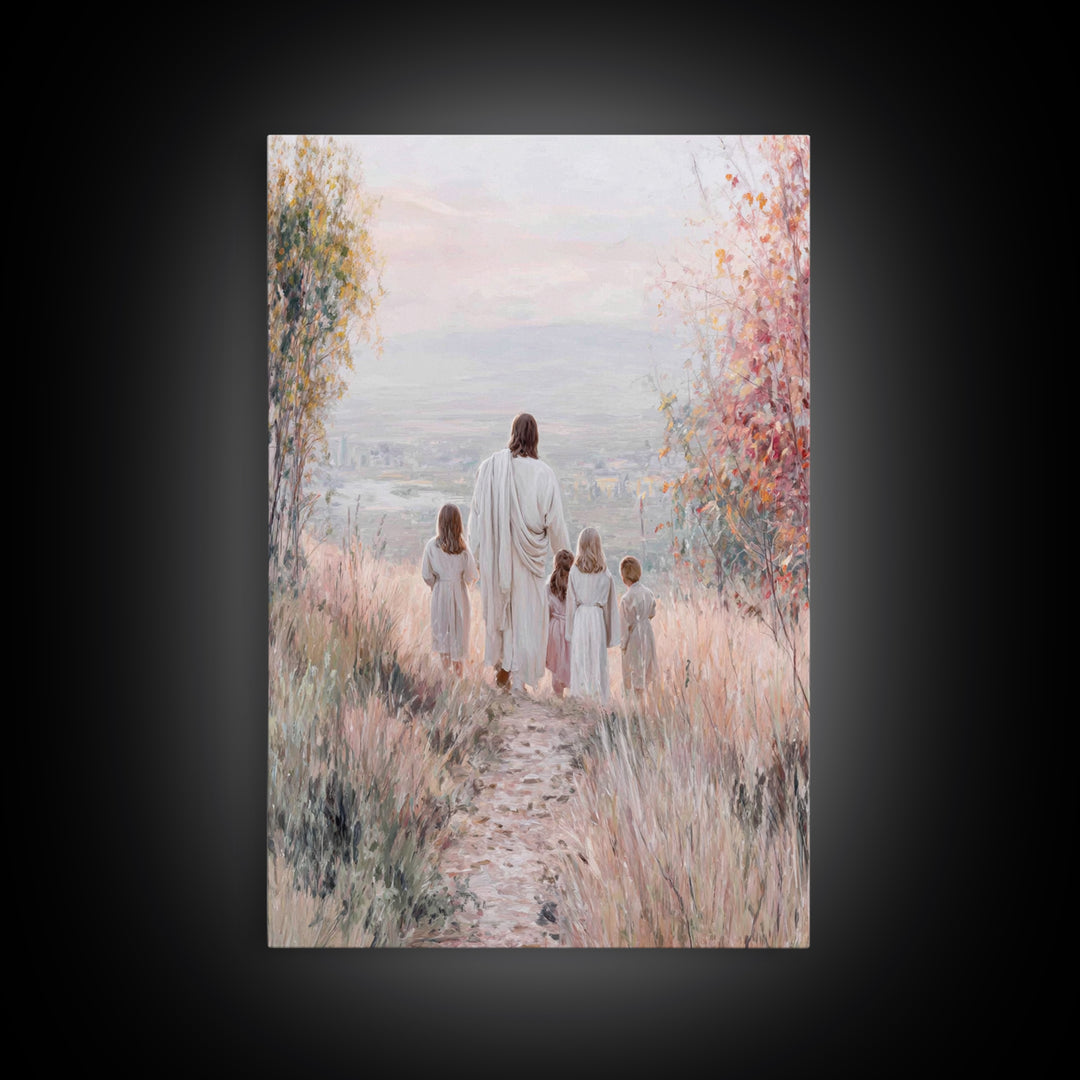 Path Of Mercy – Framed Canvas Print – Christian Wall Art – Christian Art Canvas – Jesus Painting – Christian Decor – Christmas Art